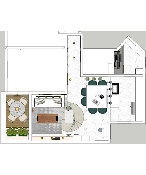 Projeto - Sala e Cozinha - Parque Bela vista (1)
