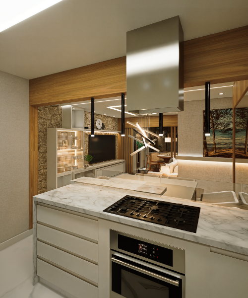 Sala e Cozinha - Parque Bela Vista - Salvador BA (2)