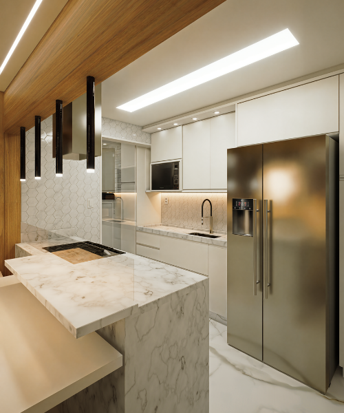 Sala e cozinha - Parque Bela Vista, Salvador, BA (4)